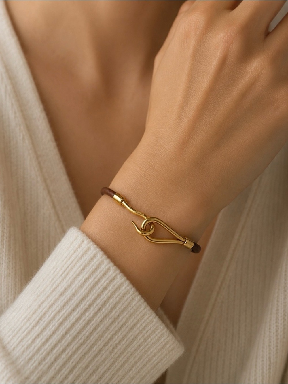 Hermès  Leather Bracelet